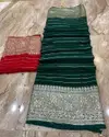 SV Pure Viscose Georgette Party Wear Sarees Wholesale Market In Surat
